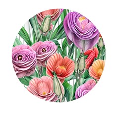 Captivating Watercolor Flowers Mini Round Pill Box (pack Of 5) by GardenOfOphir