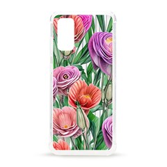 Captivating Watercolor Flowers Samsung Galaxy S20 6 2 Inch Tpu Uv Case