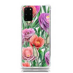 Captivating Watercolor Flowers Samsung Galaxy S20plus 6 7 Inch Tpu Uv Case by GardenOfOphir