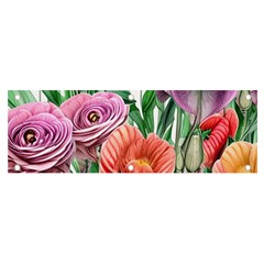 Captivating Watercolor Flowers Banner And Sign 6  X 2  by GardenOfOphir