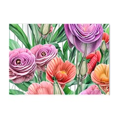 Captivating Watercolor Flowers Crystal Sticker (a4) by GardenOfOphir