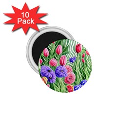 Exquisite Watercolor Flowers 1 75  Magnets (10 Pack)  by GardenOfOphir