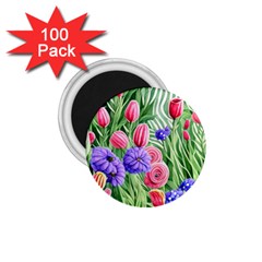 Exquisite Watercolor Flowers 1 75  Magnets (100 Pack)  by GardenOfOphir