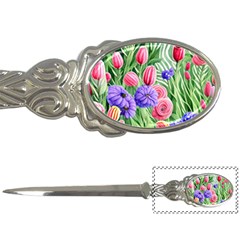 Exquisite Watercolor Flowers Letter Opener by GardenOfOphir