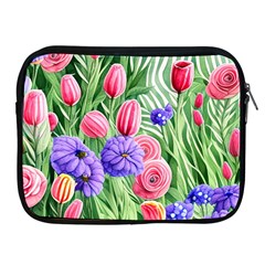 Exquisite Watercolor Flowers Apple Ipad 2/3/4 Zipper Cases by GardenOfOphir