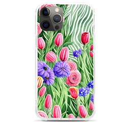 Exquisite Watercolor Flowers Iphone 12 Pro Max Tpu Uv Print Case by GardenOfOphir