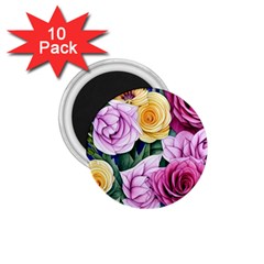 Cherished Watercolor Flowers 1 75  Magnets (10 Pack)  by GardenOfOphir