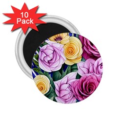 Cherished Watercolor Flowers 2 25  Magnets (10 Pack)  by GardenOfOphir