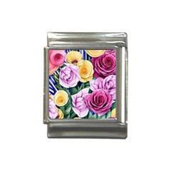 Cherished Watercolor Flowers Italian Charm (13mm) by GardenOfOphir