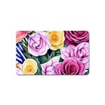 Cherished Watercolor Flowers Magnet (Name Card) Front