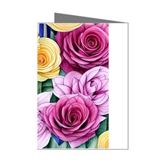 Cherished Watercolor Flowers Mini Greeting Cards (pkg Of 8) by GardenOfOphir