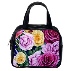 Cherished Watercolor Flowers Classic Handbag (one Side) by GardenOfOphir