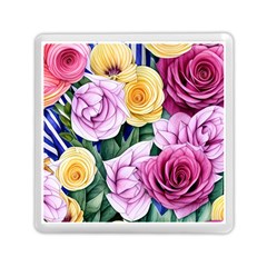 Cherished Watercolor Flowers Memory Card Reader (square) by GardenOfOphir