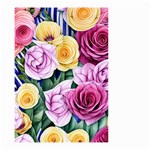 Cherished Watercolor Flowers Small Garden Flag (Two Sides) Front