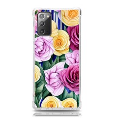 Cherished Watercolor Flowers Samsung Galaxy Note 20 Tpu Uv Case by GardenOfOphir