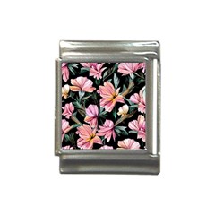 Charming Watercolor Flowers Italian Charm (13mm) by GardenOfOphir