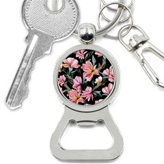 Charming Watercolor Flowers Bottle Opener Key Chain by GardenOfOphir