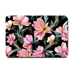 Charming Watercolor Flowers Small Doormat by GardenOfOphir