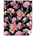 Charming Watercolor Flowers Canvas 11  x 14  10.95 x13.48  Canvas - 1