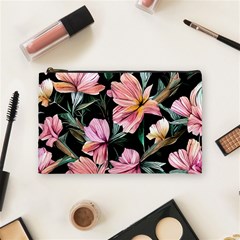 Charming Watercolor Flowers Cosmetic Bag (medium) by GardenOfOphir