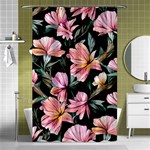 Charming Watercolor Flowers Shower Curtain 48  x 72  (Small)  Curtain(48  X 72 ) - 42.18 x64.8  Curtain(48  X 72 )