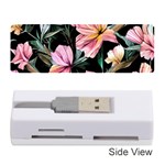 Charming Watercolor Flowers Memory Card Reader (Stick) Front