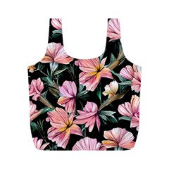 Charming Watercolor Flowers Full Print Recycle Bag (m) by GardenOfOphir