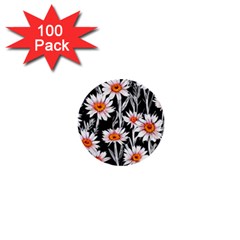 Dazzling Watercolor Flowers 1  Mini Buttons (100 Pack)  by GardenOfOphir