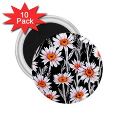 Dazzling watercolor flowers 2.25  Magnets (10 pack) 