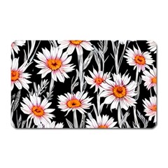 Dazzling watercolor flowers Magnet (Rectangular)