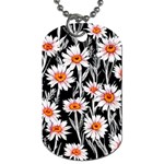 Dazzling watercolor flowers Dog Tag (One Side) Front