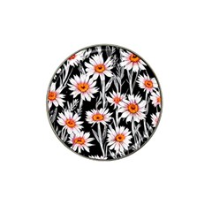 Dazzling Watercolor Flowers Hat Clip Ball Marker (4 Pack) by GardenOfOphir