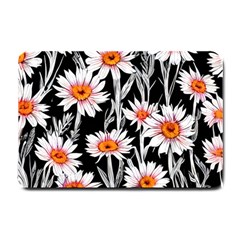 Dazzling watercolor flowers Small Doormat