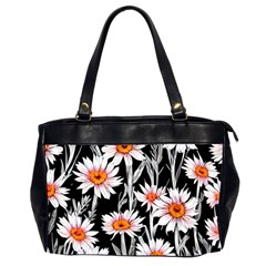 Dazzling Watercolor Flowers Oversize Office Handbag (2 Sides) by GardenOfOphir