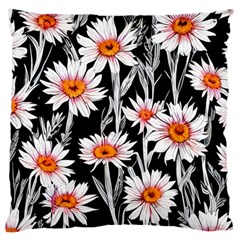 Dazzling watercolor flowers Large Cushion Case (Two Sides)