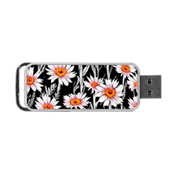 Dazzling watercolor flowers Portable USB Flash (One Side)