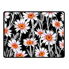 Dazzling watercolor flowers Fleece Blanket (Small)