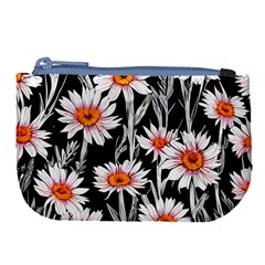 Dazzling Watercolor Flowers Large Coin Purse by GardenOfOphir