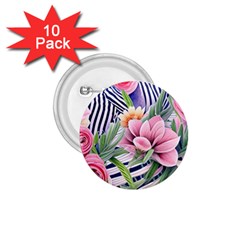 Luxurious Watercolor Flowers 1 75  Buttons (10 Pack) by GardenOfOphir