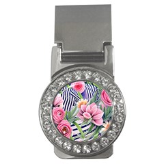 Luxurious Watercolor Flowers Money Clips (cz)  by GardenOfOphir