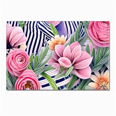 Luxurious Watercolor Flowers Postcard 4 x 6  (pkg Of 10) by GardenOfOphir