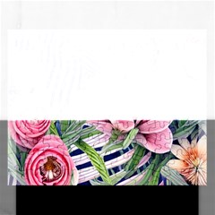 Luxurious Watercolor Flowers Rectangular Jigsaw Puzzl by GardenOfOphir