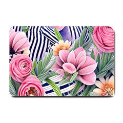 Luxurious Watercolor Flowers Small Doormat by GardenOfOphir