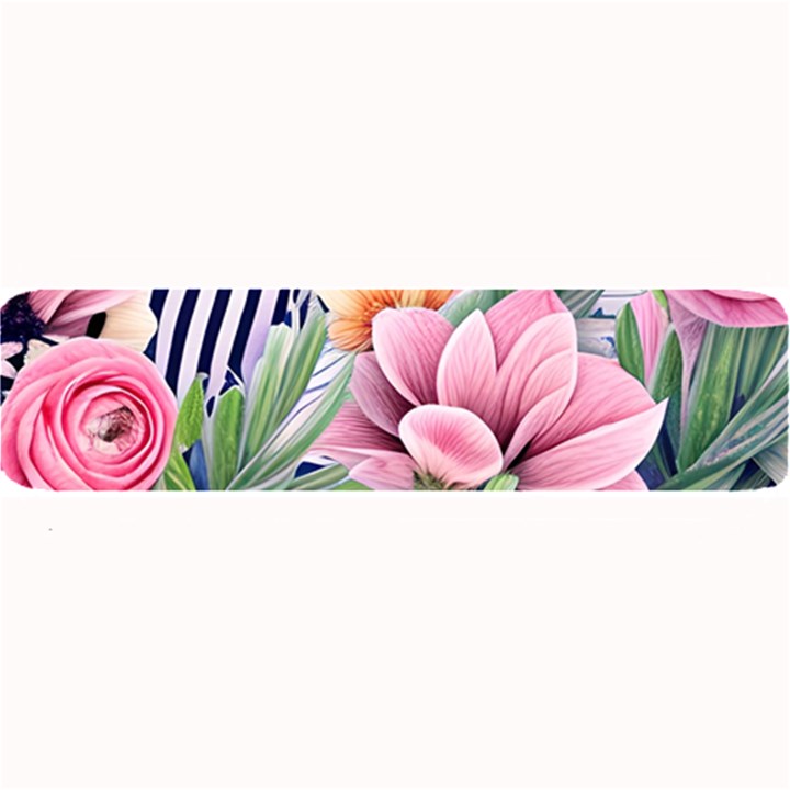 Luxurious watercolor flowers Large Bar Mat