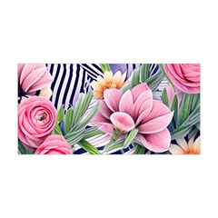 Luxurious Watercolor Flowers Yoga Headband by GardenOfOphir