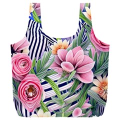 Luxurious Watercolor Flowers Full Print Recycle Bag (xxxl) by GardenOfOphir