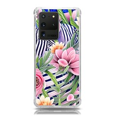 Luxurious Watercolor Flowers Samsung Galaxy S20 Ultra 6 9 Inch Tpu Uv Case by GardenOfOphir