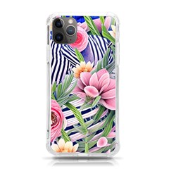 Luxurious Watercolor Flowers Iphone 11 Pro Max 6 5 Inch Tpu Uv Print Case by GardenOfOphir