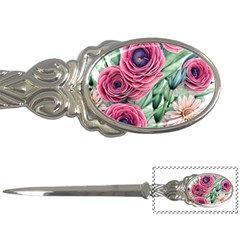 Majestic Watercolor Flowers Letter Opener by GardenOfOphir