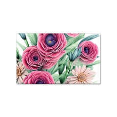 Majestic Watercolor Flowers Sticker (rectangular) by GardenOfOphir